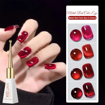 XEIJAYI Pink Cat Eye Gel Nail Polish Ceramic Magnetic Gel UV Semi-permanent Enamels Varnish Nail Supplies For Professionals Gel