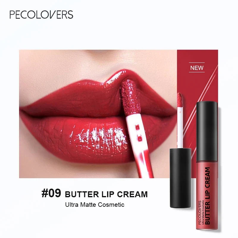 1PC Waterproof Liquid Lipstick 21 Color Vitamin E Makeup Sets Lip Glosses Lip Plumpers