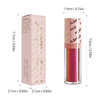 Gold Purple Chameleon Liquid Eyeshadow Pearlescent Fine Shimmer Quick Drying Eye Shadow Polarized Brightening Stage Eye Makeup