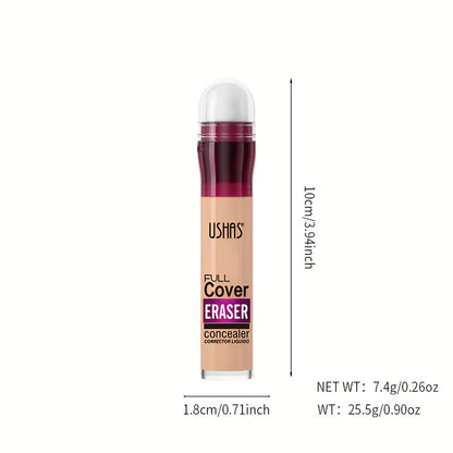 New Sponge Head Concealer for Dark Circles Freckles Acne Pigmentation and Blemishes Long Lasting Moisturizing Liquid Foundation