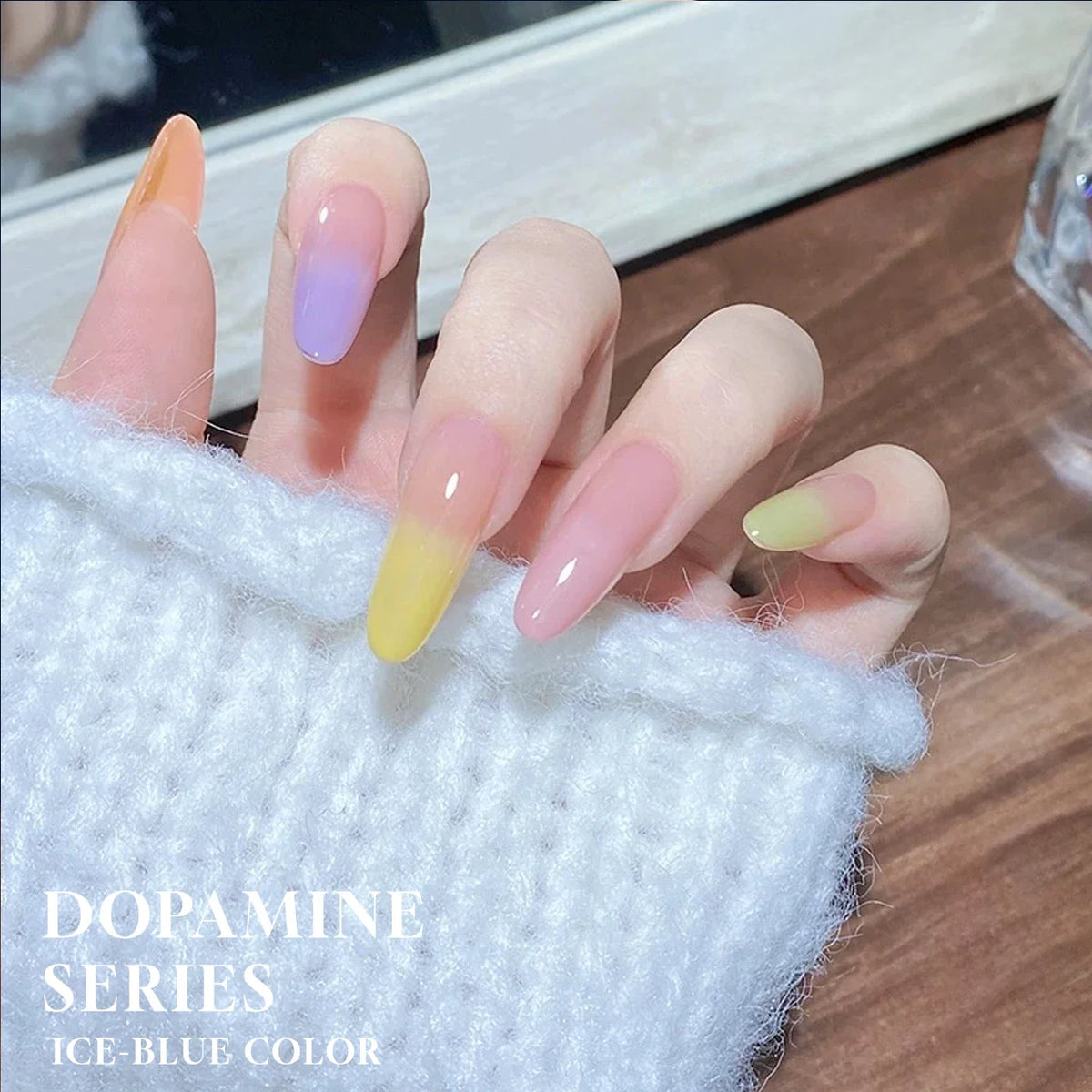 MIANEL 12ML 1-6PCS 2026 New Release Jelly Dopamine Candy Gel Nail Polish - Multi-Color Nude Sheer Finish Bestseller
