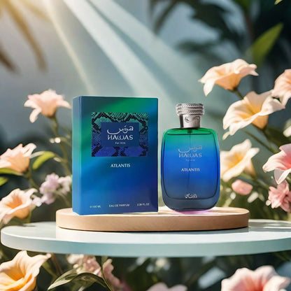 Rasasi Hawas Atlantis EDP Unisex Fragrance 100ml (3.4oz) - Long Lasting Middle East Perfume for Men And Women
