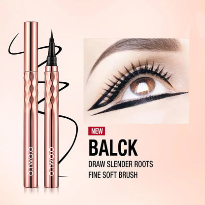 O.TWO.O Slim Liquid Eyeliner - Black Waterproof Long Lasting