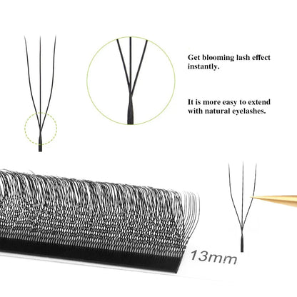 MARIA U 3D 4D 5D W Eyelashes U Shape Eyelash Extensions Soft Lashes Makeup Mesh Volume Eyelash