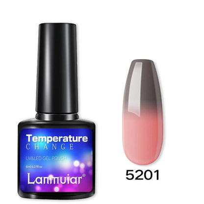 Temperature Color Changing Thermal Nail Polish Fast Drying Water-based Gradient Nail Varnish Manicure Supplies Nail Art