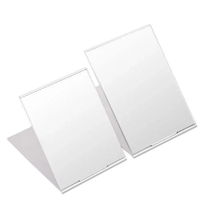 Aluminum Folding Portable Mirror Makeup Mirror Lash Mini Bag Pocket Portable Mirror Foldable Compact Cosmetics Tools HUAZJ12