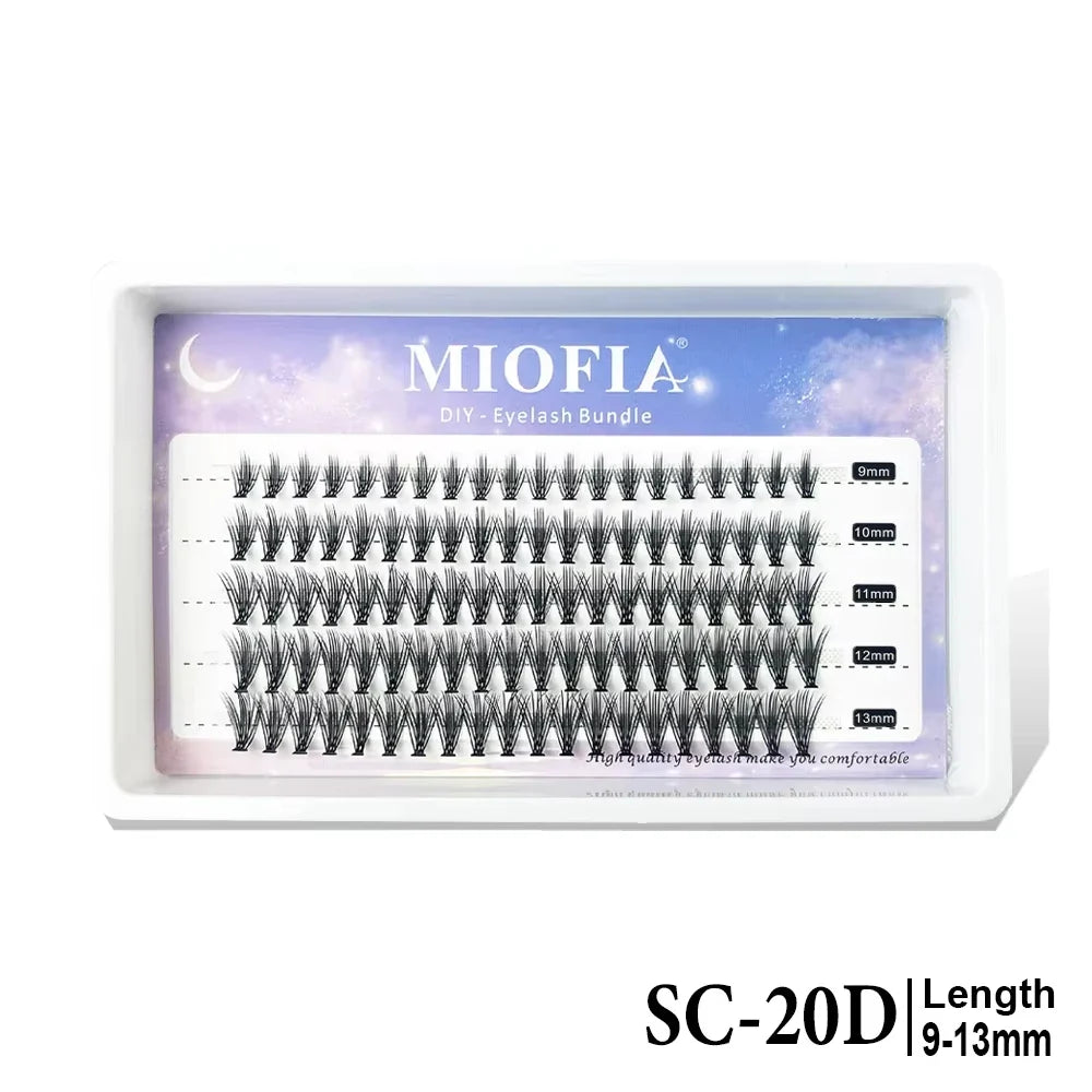 New 14/30 Rows DIY 5D Fluffy Lash Clusters 30D-150D Thick Eyelash Clusters Individual Lashes 10-18mm Cluster Eyelash Extension