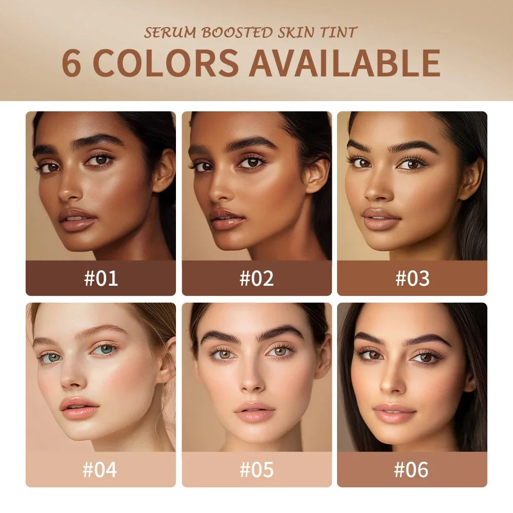 New Balm Serum Boosted Skin Tint Silky Texture Moisturizing Coverage Plumper Even Skin Tone Best Stick Foundation Travel Makeup