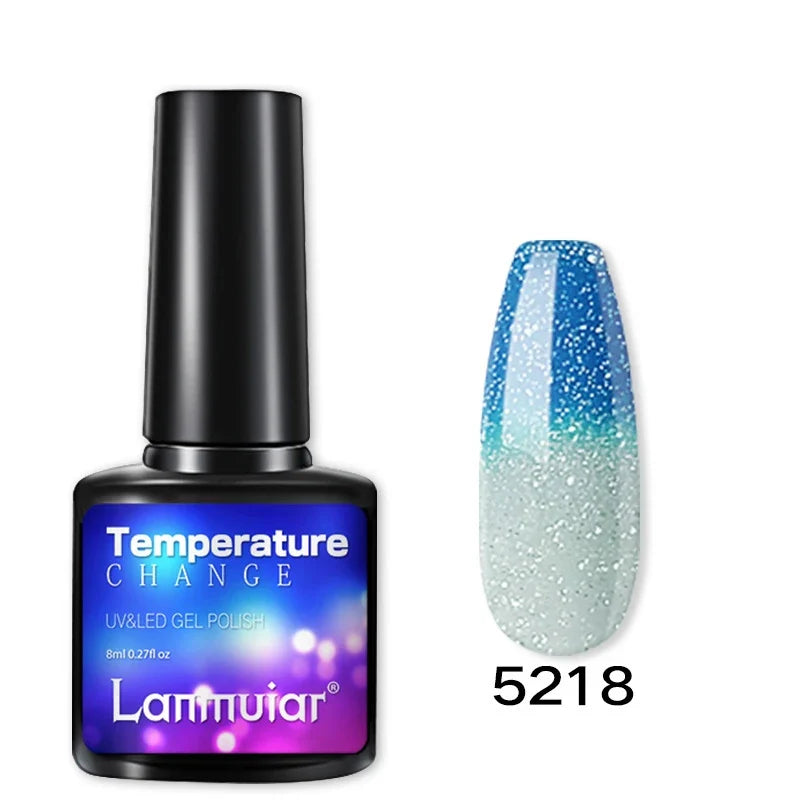 Temperature Color Changing Thermal Nail Polish Fast Drying Water-based Gradient Nail Varnish Manicure Supplies Nail Art