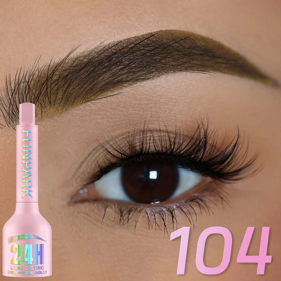 3D Dye Eyebrow Pencil Hairling Anti-smudge Waterproof 3 Colors Black Brown Brush Natural Wild Eyebrow Enhancers Cream Makeup