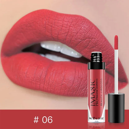 IMAGIC matte 28 color Sexy Matte Lipstick lipgloss Waterproof Long Lasting Gloss Beauty makeup lip gloss fashion lip