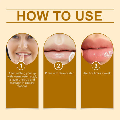 Orange Lip Scrub Exfoliating Softening Anti Chapped Remove Dead Skin Fade Pigmentation Hydrating Brightening Smoothing Lip Scrub