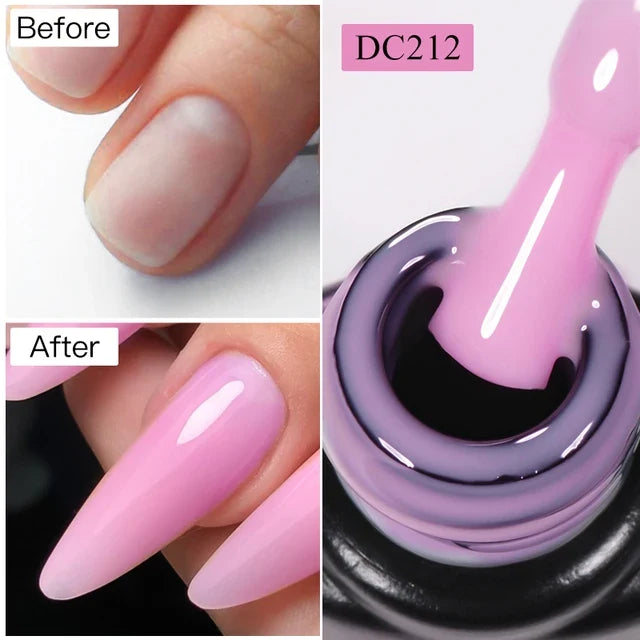 MTSSII 7ml Quick Extension Nail Polish Jelly Transparent Nude Pink Red Hard Gel  Quick Building Nail Art Gel Varnish For Nails
﻿