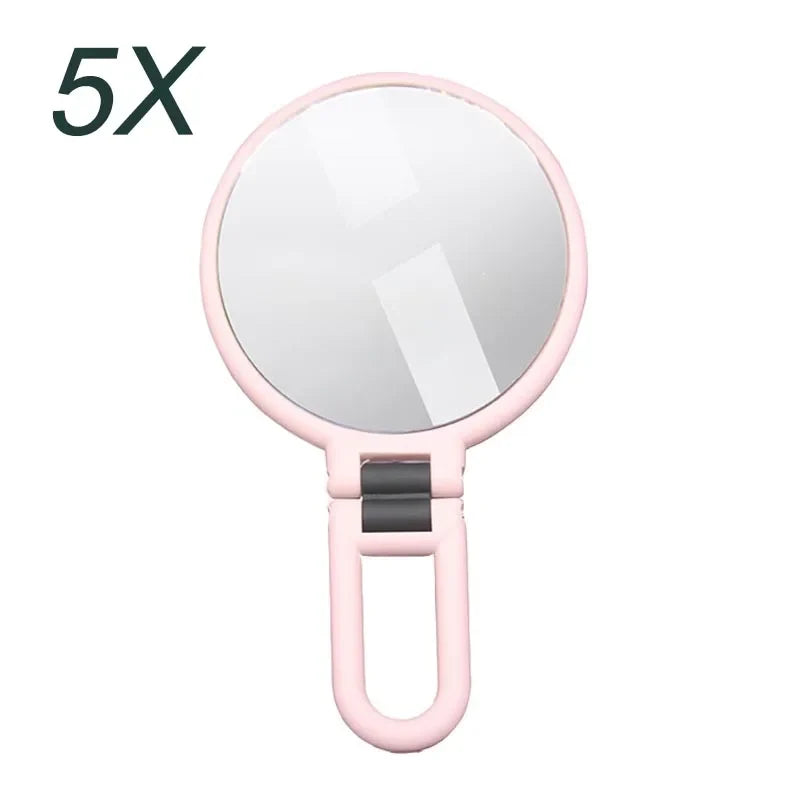 New 2/5/10/15x Magnifying Makeup Mirror Women's Pocket Mirror Small Folding Mirror for Table HUAZJ06