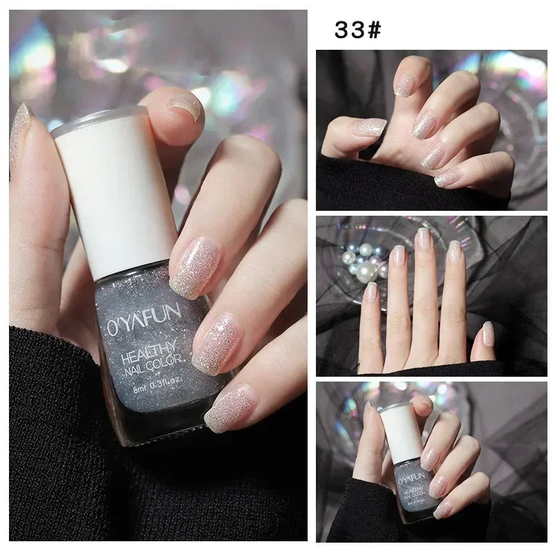 40 Colors Autumn Brown Colors Series Gel Varnish Water Based Nail Polish  Water Based No Baking Quick Dry Peel Off Nail Varnish