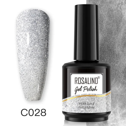 ROSALIND 7ml/15ml Summer Green Gel Nail Polish Semi Permanent Nail Art Manicure Soak Off Top Base Matt Hybrid Varnishes UV Gel