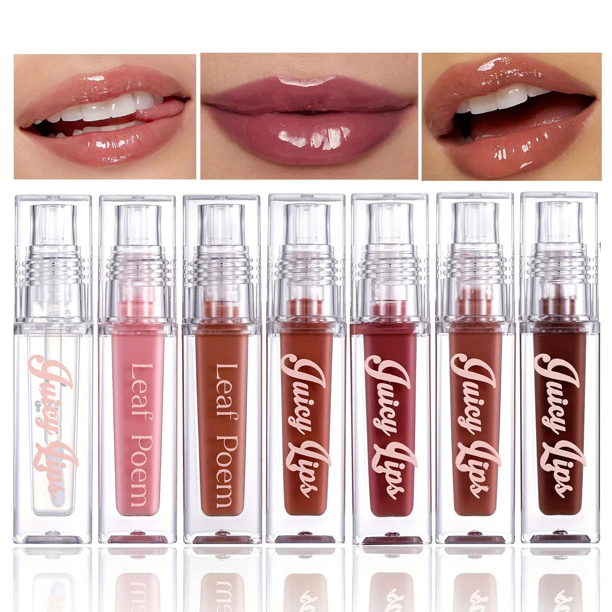 Hydrating Crystal Lip Oil - Plumping & Moisturizing Gloss Tinted