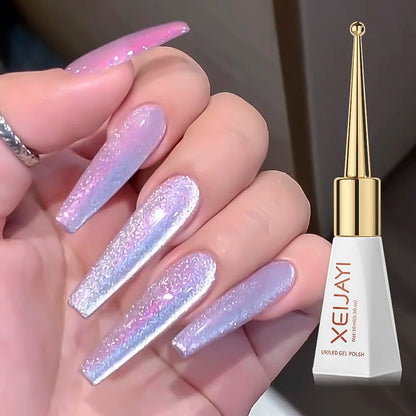 XEIJAYI Pink Cat Eye Gel Nail Polish Ceramic Magnetic Gel UV Semi-permanent Enamels Varnish Nail Supplies For Professionals Gel