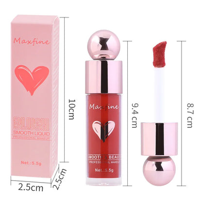 Highly Pigmented Matte Liquid Blush Long Lasting Non Fading Smooth Festival Stage Makeup Blush