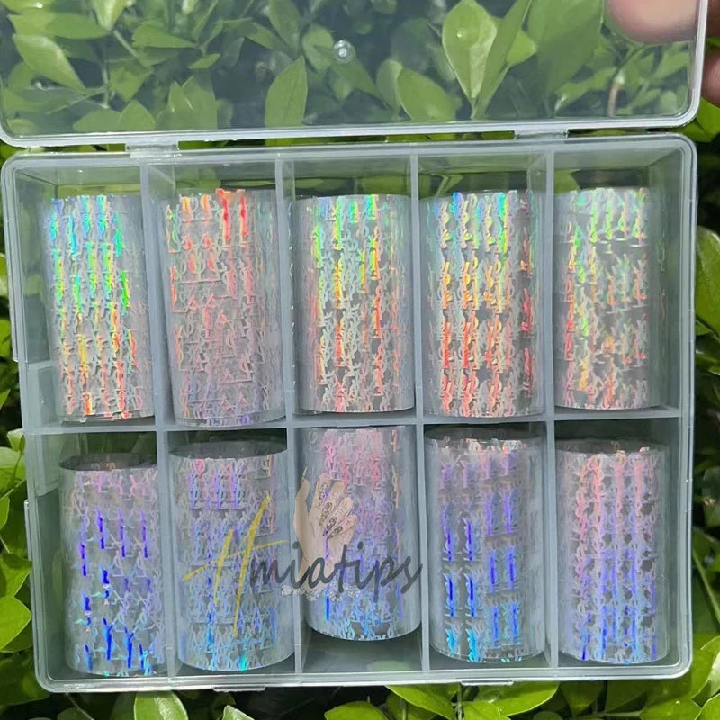 Neon Jelly Animal Nail Foils for Transfer Paper Stickers Sliders Adhesive Wraps DIY Water Leopard Print Nail Art Decorations