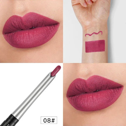 17Colors Portable Matte Pencil Lipstick Natural Long-lasting Waterproof Moisturizing Pen Lip Liner Makeup For Women