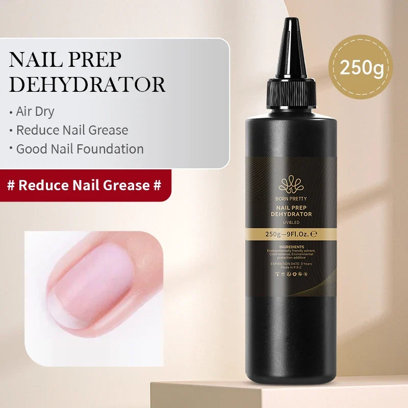 BORN PRETTY 250g Milky White Jelly Nude Gel Nail Polish Refilled Package Translucent Clear Semi Permanent Soak Off UV Gel