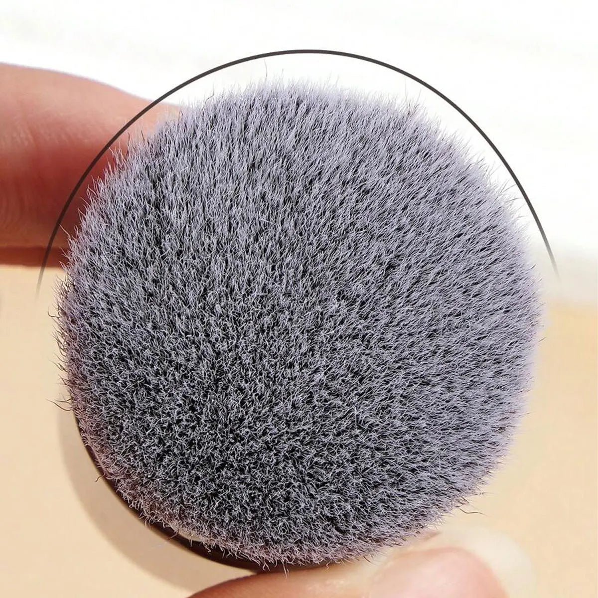 1pc Professional Face Retractable Makeup Brush,Blush Brush Foundation Brush Loose Powder Brush Synthetic Hair Ultra-Soft Doundat