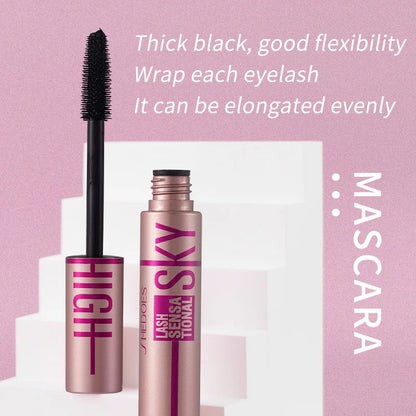 4D Waterproof Mascara - Black Lengthening & Thickening