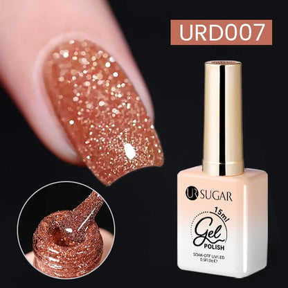 UR SUGAR 15ml Jelly Milky White Translucent Color Gel Polish Semi Permanent UV Gel Nail Art Soak Off Gel Varnish Latest Fashion