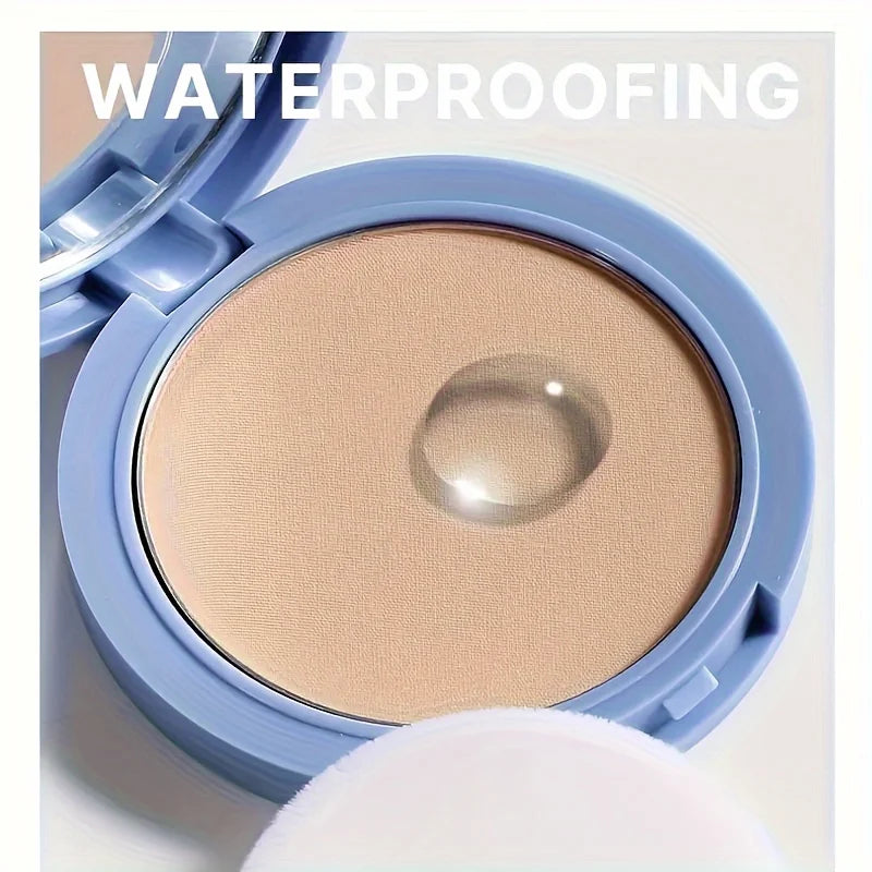 Silk Soft Pressed Powder OilControl Smooth Cake Makeup Lightweight Mist Matte Powder full Coverage Concealer Last Setting Powder