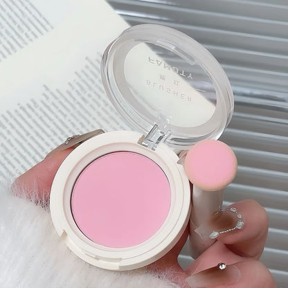 2024 Monochrome Face Blush Palette Longlasting Waterproof Pressed Powder Matte Blush for Contouring Cheeks Travel Cosmetics