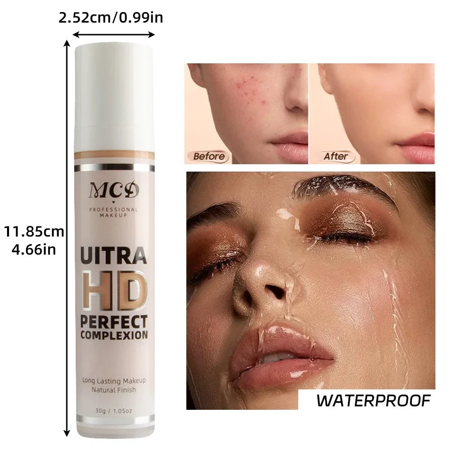 9 Shade Full Coverage Concealer Liquid Foundation  makeup high coverage  Base makeup  cushion Foundation cream  Natural Matte