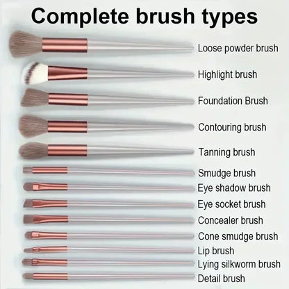 Professional Makeup Brush Set - Soft Fluffy Cosmetic Brushes for Foundation, Powder, Eyeshadow & Blending , Beauty Tools