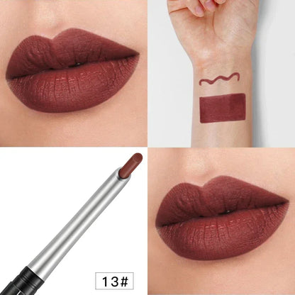 17Colors Portable Matte Pencil Lipstick Natural Long-lasting Waterproof Moisturizing Pen Lip Liner Makeup For Women