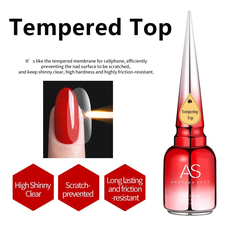 AS 15ml Transfer Foil Gel Nail Polish Soak Off Led Uv Gel Varnish Fast Dry Star Sticker Glue Stamp Gel