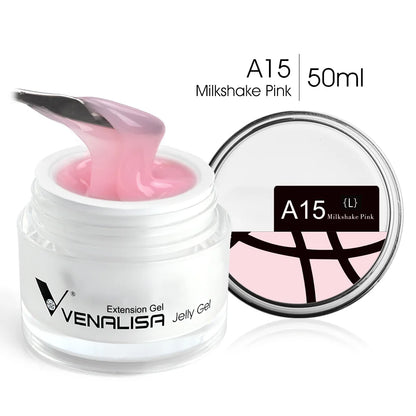 50ml VENALISA Builder UV Contruction Gel Jelly Gel Nude Skin Collection Nail Form Keep Nail C Arc Soak Off UV LED Camouflage Gel