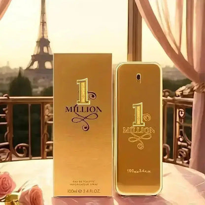 1 Million By Paco Rabanne For Men's Eau De Toilette TESTER 3.4 fl oz 100 ml Long lasting fragrance, Christmas gift