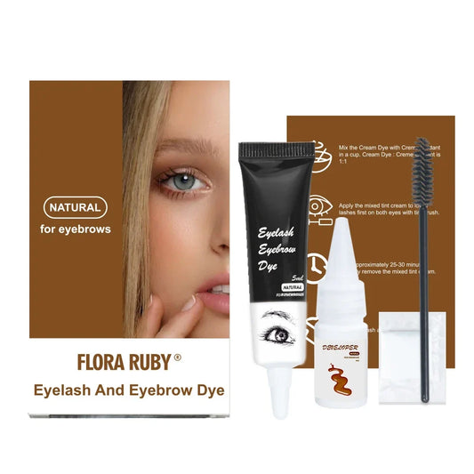 Professional Eyelash and Eyebrow Tint Kit - 50ml Waterproof Dye