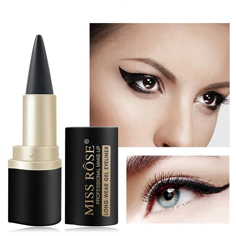 Waterproof eyeliner, long-lasting gel eyeliner for professional makeup, 2 pieces