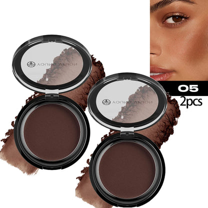Woman makeup 6-Color Matte Bronze Powder Velvety Smooth Natural Setting Powder Makeup