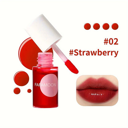 Fruity Lip Tint Water Gloss Tint, Moisturizing Waterproof Liquid Lipstick, Non-Stick, High Pigment, Long-Lasting Vibrant Colors