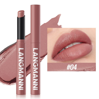 12 Color Matte Lipstick Non-Stick Cup Long-Lasting Velvet Finish Lipstick Pen  Smooth Matte Lip Color Waterproof Non-Fading