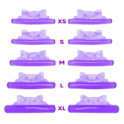 5 Pairs C Curl Silicone Eyelash Pads - Sticky 3D Lashes Lifting Rod Shield Curler Makeup Tool Accessories