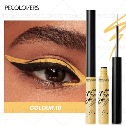 1PC Matte Color Eyeliner Pen Liquid, Durable, Easy to Color, Fast Drying, Smooth, Not Easy to Take Off Makeup