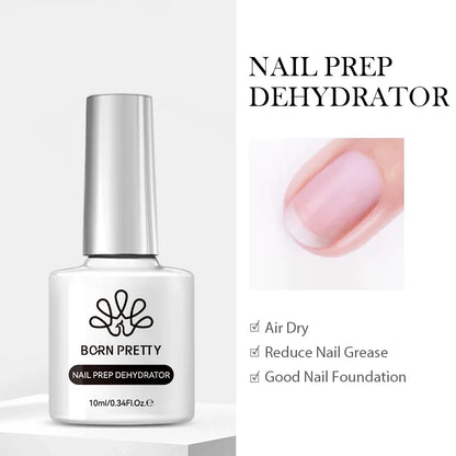 BORN PRETTY Jelly Nude Gel Nail Polish 10ml Light Pink Peach Translucent Color UV Light Cure Gel Varnish Nail Art DIY at Home