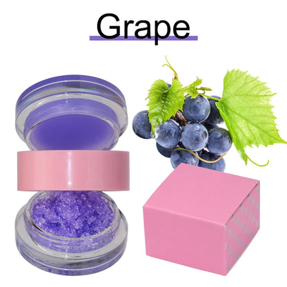 Vegan Fruit Lip Scrub Lipstick 2 in 1 Moustirzing Lip Balm Private Label Custom Logo Sugar Lip Scrub