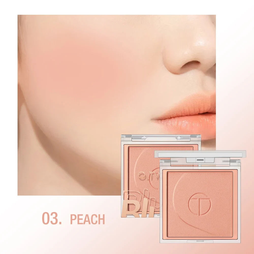 O.TWO.O 6 Color Blusher Mineral Soft Powder Long Lasting Natural Cheek Contour Palette Blush Shadow Matte Rouge Powder