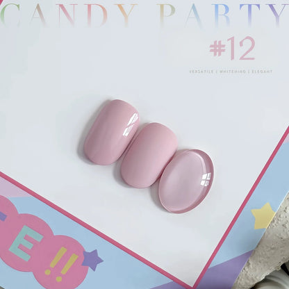 MIANEL 12ML 1-6PCS 2026 New Release Jelly Dopamine Candy Gel Nail Polish - Multi-Color Nude Sheer Finish Bestseller