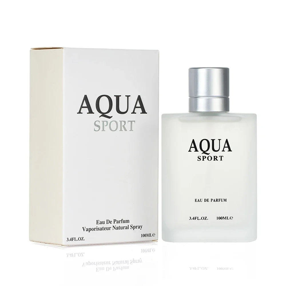 AQUA Perfume for Men EDP 100ML 3.4FL.OZ, Aquatic Aromatic Eau de Parfum, Fresh Lime Musk Ocean Fragrance Spray Men‘s Cologne