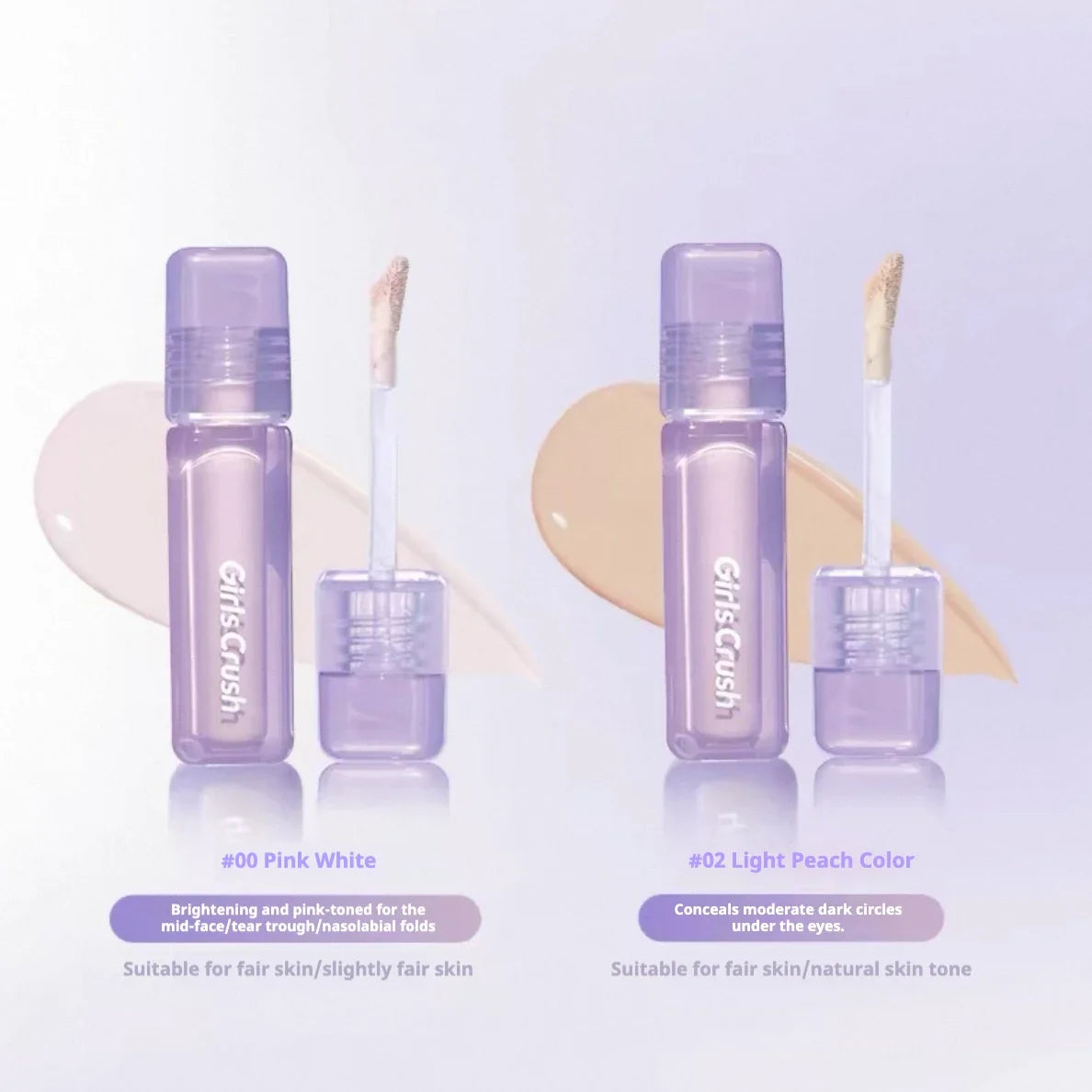 Girlscrush Liquid Concealer Facial Brightening Velvet Sunscreen Mark Expand Moisture Skin Application Holding Makeup